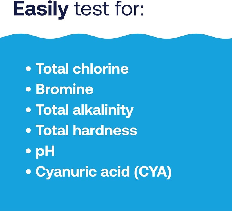 HTH 1275 Swimming Pool Care 6-Way Test Kit, Swimming Pool Water Chemical Tester, 100 Tests - Image 3
